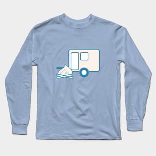 camping, hiking, Campfire, Ikon, Camper, Caravan Long Sleeve T-Shirt